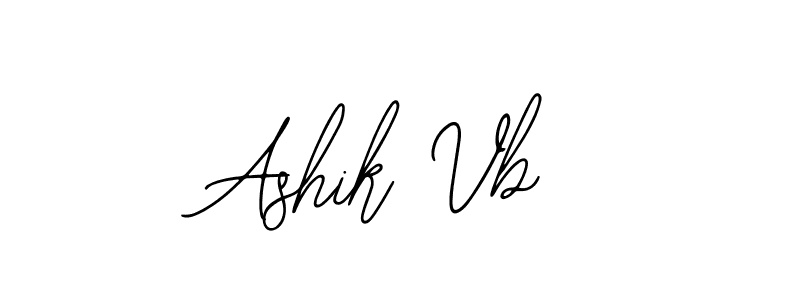 How to make Ashik Vb signature? Bearetta-2O07w is a professional autograph style. Create handwritten signature for Ashik Vb name. Ashik Vb signature style 12 images and pictures png