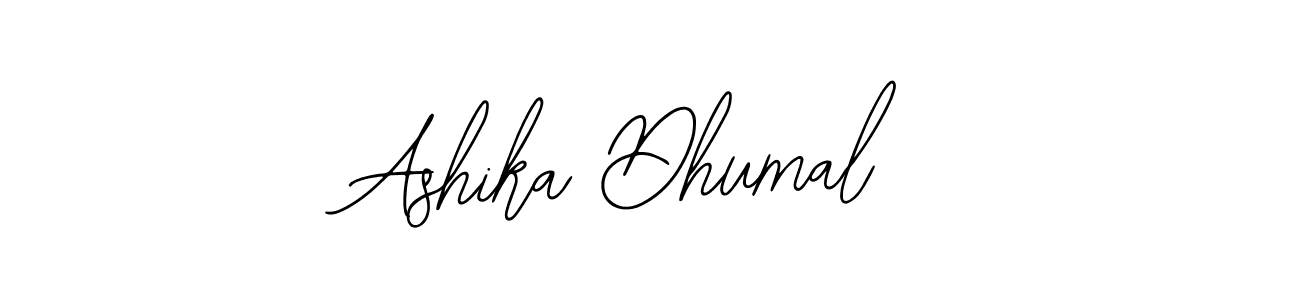 Also You can easily find your signature by using the search form. We will create Ashika Dhumal name handwritten signature images for you free of cost using Bearetta-2O07w sign style. Ashika Dhumal signature style 12 images and pictures png