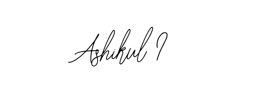 Design your own signature with our free online signature maker. With this signature software, you can create a handwritten (Bearetta-2O07w) signature for name Ashikul I. Ashikul I signature style 12 images and pictures png