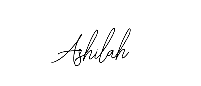 How to make Ashilah name signature. Use Bearetta-2O07w style for creating short signs online. This is the latest handwritten sign. Ashilah signature style 12 images and pictures png