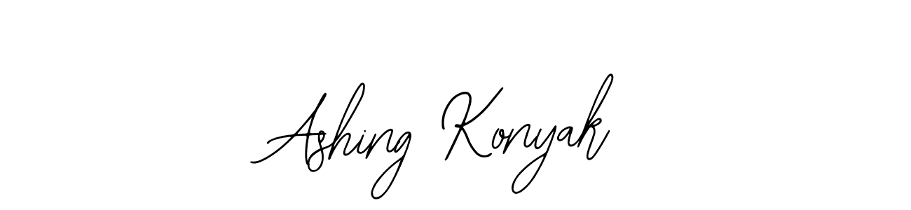 Make a beautiful signature design for name Ashing Konyak. With this signature (Bearetta-2O07w) style, you can create a handwritten signature for free. Ashing Konyak signature style 12 images and pictures png