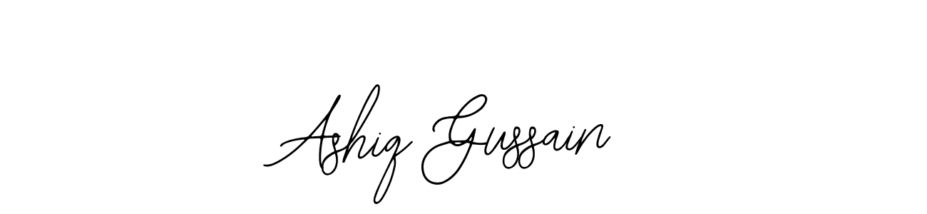 Design your own signature with our free online signature maker. With this signature software, you can create a handwritten (Bearetta-2O07w) signature for name Ashiq Gussain. Ashiq Gussain signature style 12 images and pictures png