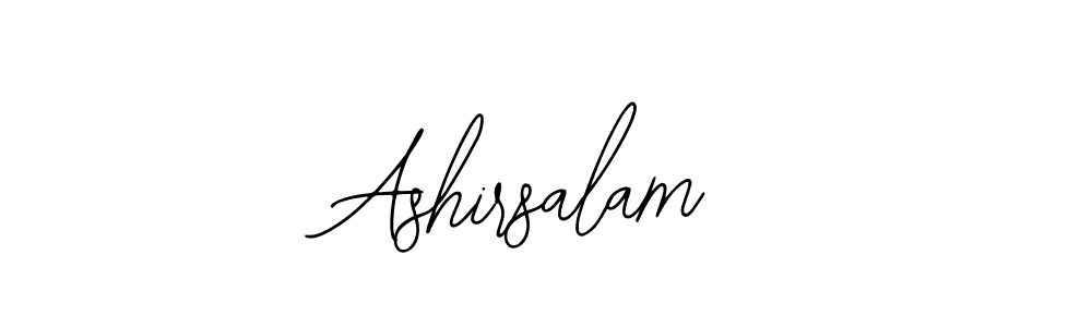 if you are searching for the best signature style for your name Ashirsalam. so please give up your signature search. here we have designed multiple signature styles  using Bearetta-2O07w. Ashirsalam signature style 12 images and pictures png