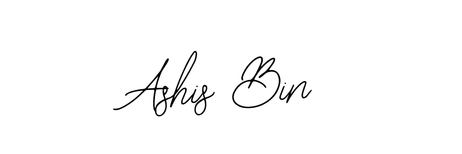 How to make Ashis Bin name signature. Use Bearetta-2O07w style for creating short signs online. This is the latest handwritten sign. Ashis Bin signature style 12 images and pictures png