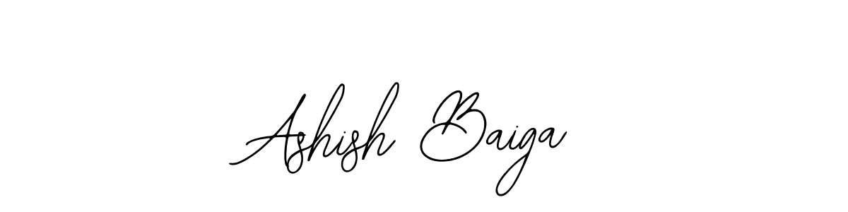 if you are searching for the best signature style for your name Ashish Baiga. so please give up your signature search. here we have designed multiple signature styles  using Bearetta-2O07w. Ashish Baiga signature style 12 images and pictures png