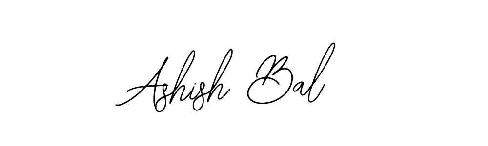 Use a signature maker to create a handwritten signature online. With this signature software, you can design (Bearetta-2O07w) your own signature for name Ashish Bal. Ashish Bal signature style 12 images and pictures png