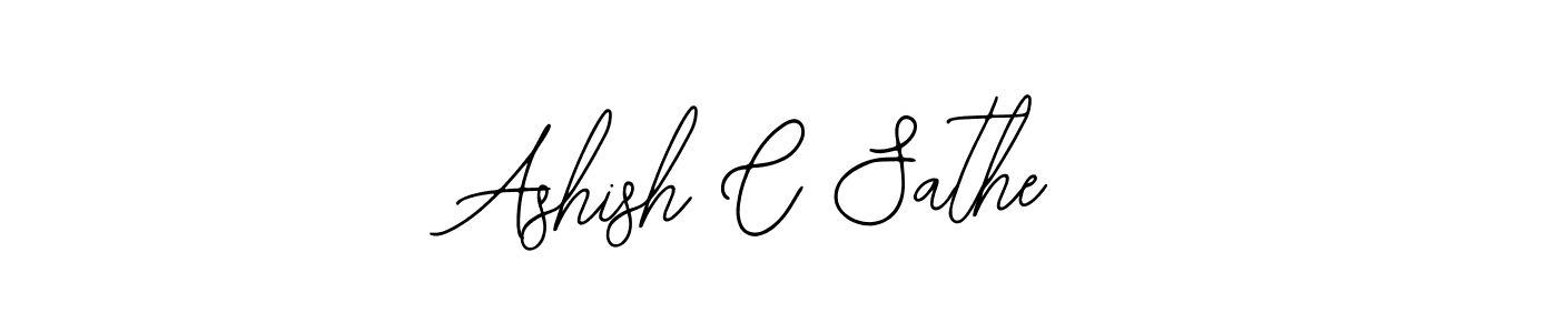 The best way (Bearetta-2O07w) to make a short signature is to pick only two or three words in your name. The name Ashish C Sathe include a total of six letters. For converting this name. Ashish C Sathe signature style 12 images and pictures png