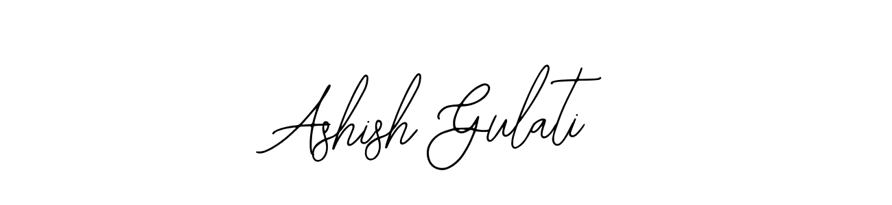 The best way (Bearetta-2O07w) to make a short signature is to pick only two or three words in your name. The name Ashish Gulati include a total of six letters. For converting this name. Ashish Gulati signature style 12 images and pictures png