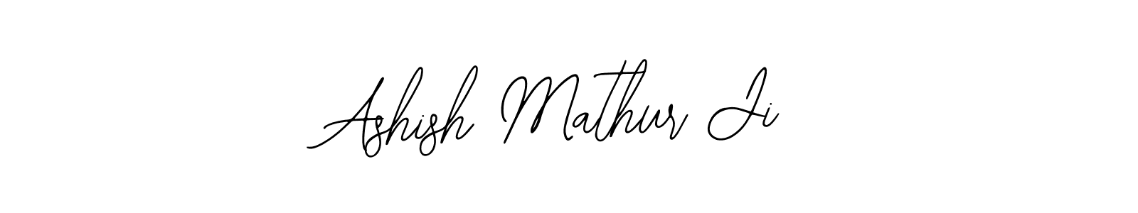 How to make Ashish Mathur Ji name signature. Use Bearetta-2O07w style for creating short signs online. This is the latest handwritten sign. Ashish Mathur Ji signature style 12 images and pictures png