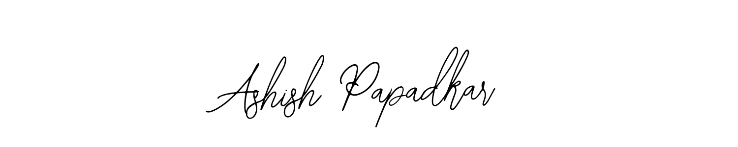 Use a signature maker to create a handwritten signature online. With this signature software, you can design (Bearetta-2O07w) your own signature for name Ashish Papadkar. Ashish Papadkar signature style 12 images and pictures png