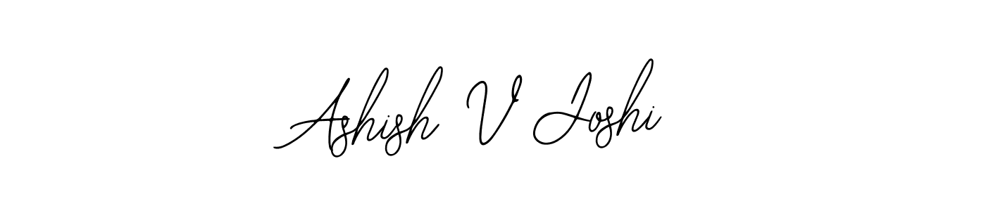 Make a beautiful signature design for name Ashish V Joshi. Use this online signature maker to create a handwritten signature for free. Ashish V Joshi signature style 12 images and pictures png