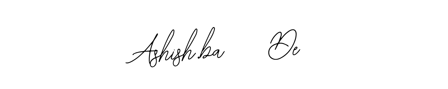 Make a beautiful signature design for name Ashish.ba    De. With this signature (Bearetta-2O07w) style, you can create a handwritten signature for free. Ashish.ba    De signature style 12 images and pictures png