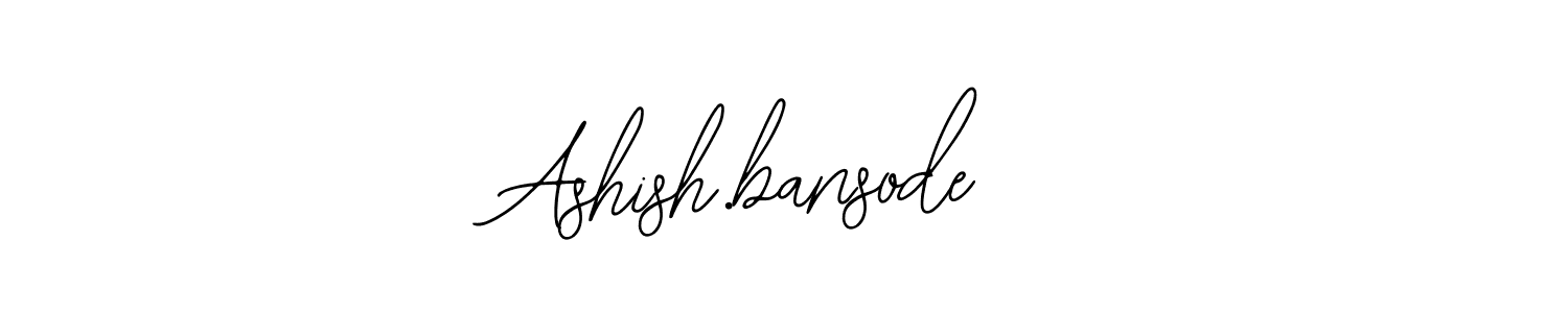 Design your own signature with our free online signature maker. With this signature software, you can create a handwritten (Bearetta-2O07w) signature for name Ashish.bansode . Ashish.bansode  signature style 12 images and pictures png