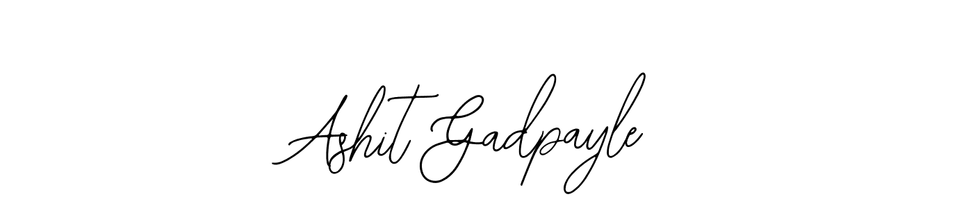 Make a beautiful signature design for name Ashit Gadpayle. Use this online signature maker to create a handwritten signature for free. Ashit Gadpayle signature style 12 images and pictures png