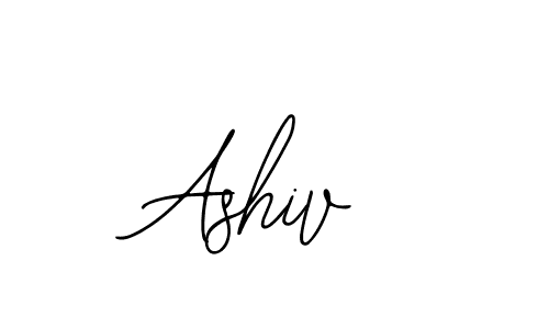 Use a signature maker to create a handwritten signature online. With this signature software, you can design (Bearetta-2O07w) your own signature for name Ashiv. Ashiv signature style 12 images and pictures png