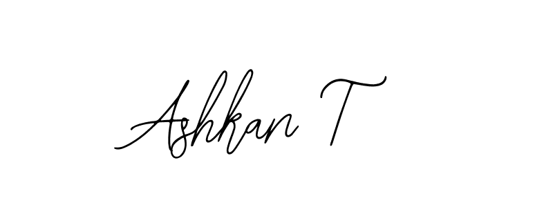 Also You can easily find your signature by using the search form. We will create Ashkan T name handwritten signature images for you free of cost using Bearetta-2O07w sign style. Ashkan T signature style 12 images and pictures png