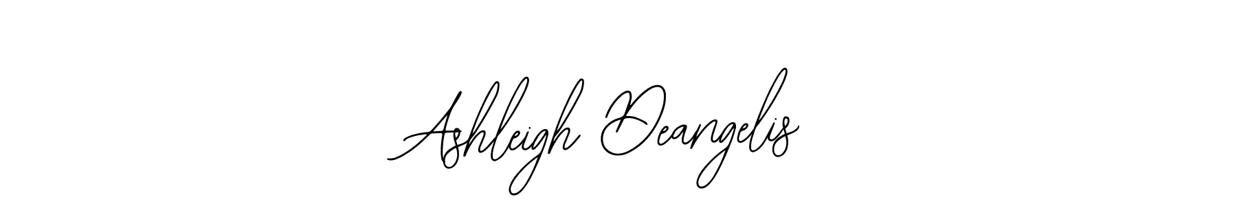 You should practise on your own different ways (Bearetta-2O07w) to write your name (Ashleigh Deangelis) in signature. don't let someone else do it for you. Ashleigh Deangelis signature style 12 images and pictures png