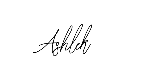 How to make Ashlek name signature. Use Bearetta-2O07w style for creating short signs online. This is the latest handwritten sign. Ashlek signature style 12 images and pictures png