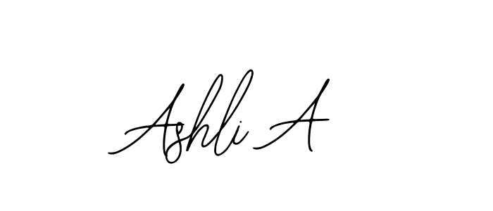 You should practise on your own different ways (Bearetta-2O07w) to write your name (Ashli A) in signature. don't let someone else do it for you. Ashli A signature style 12 images and pictures png