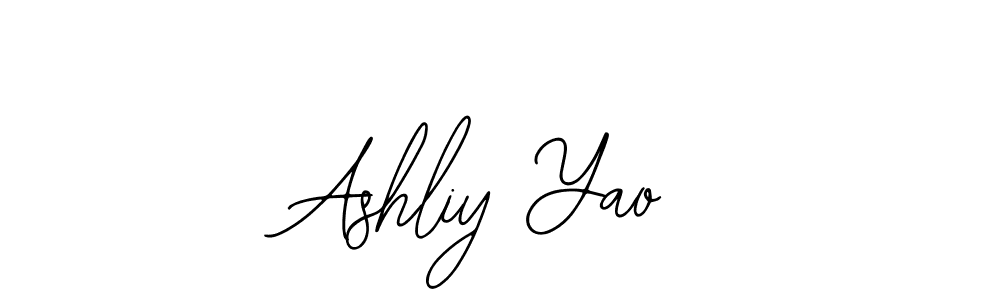 The best way (Bearetta-2O07w) to make a short signature is to pick only two or three words in your name. The name Ashliy Yao include a total of six letters. For converting this name. Ashliy Yao signature style 12 images and pictures png