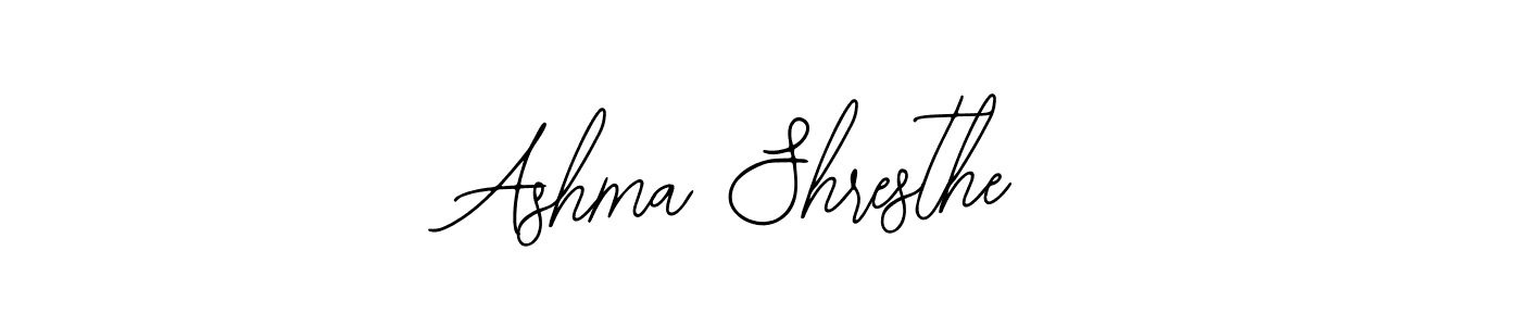 Also You can easily find your signature by using the search form. We will create Ashma Shresthe name handwritten signature images for you free of cost using Bearetta-2O07w sign style. Ashma Shresthe signature style 12 images and pictures png