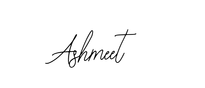 Use a signature maker to create a handwritten signature online. With this signature software, you can design (Bearetta-2O07w) your own signature for name Ashmeet. Ashmeet signature style 12 images and pictures png