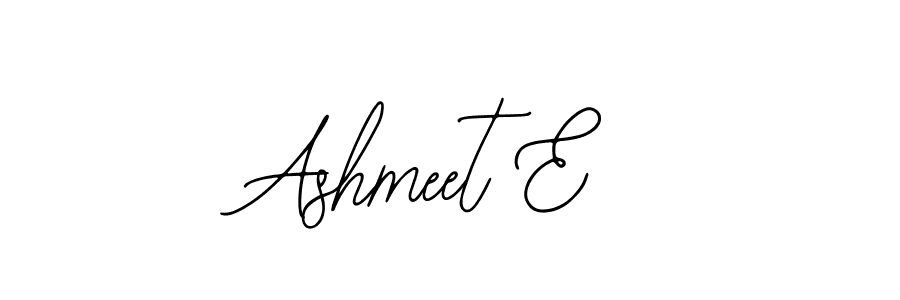 Use a signature maker to create a handwritten signature online. With this signature software, you can design (Bearetta-2O07w) your own signature for name Ashmeet E. Ashmeet E signature style 12 images and pictures png