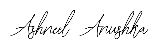 Discover how Ashneel  Anushka looks in an executive cursive font (Bearetta-2O07w). Perfect for legal documents, invoices, and certificates. Ashneel  Anushka signature style 12 images and pictures png