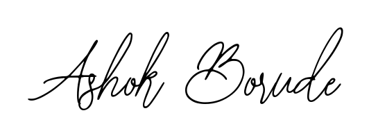 Designed for modern professionals: Ashok Borude name signature crafted with Bearetta-2O07w script. Ready for digital PDF workflows. Ashok Borude signature style 12 images and pictures png