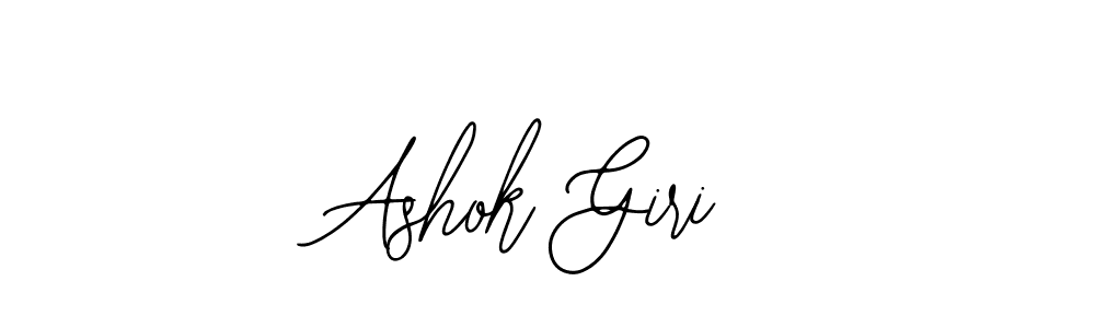 Use a signature maker to create a handwritten signature online. With this signature software, you can design (Bearetta-2O07w) your own signature for name Ashok Giri. Ashok Giri signature style 12 images and pictures png