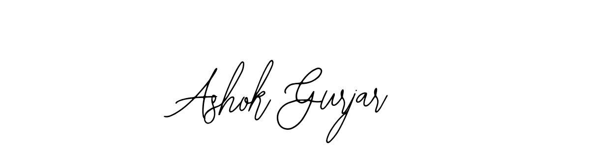 Use a signature maker to create a handwritten signature online. With this signature software, you can design (Bearetta-2O07w) your own signature for name Ashok Gurjar. Ashok Gurjar signature style 12 images and pictures png