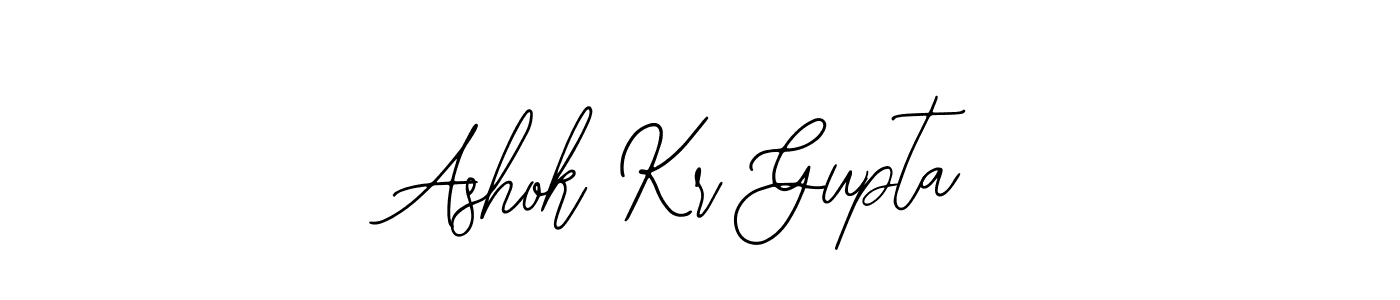 Ashok Kr Gupta stylish signature style. Best Handwritten Sign (Bearetta-2O07w) for my name. Handwritten Signature Collection Ideas for my name Ashok Kr Gupta. Ashok Kr Gupta signature style 12 images and pictures png