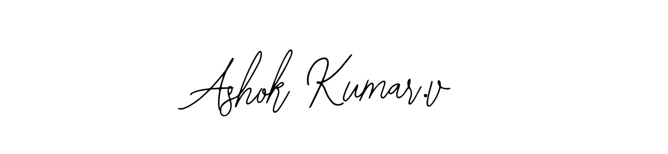 if you are searching for the best signature style for your name Ashok Kumar.v. so please give up your signature search. here we have designed multiple signature styles  using Bearetta-2O07w. Ashok Kumar.v signature style 12 images and pictures png