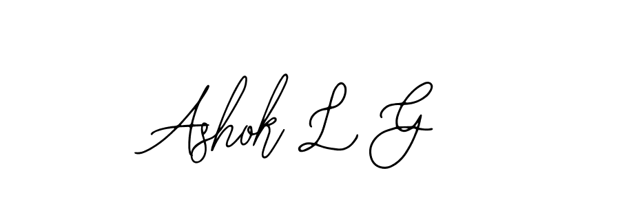 if you are searching for the best signature style for your name Ashok L G. so please give up your signature search. here we have designed multiple signature styles  using Bearetta-2O07w. Ashok L G signature style 12 images and pictures png