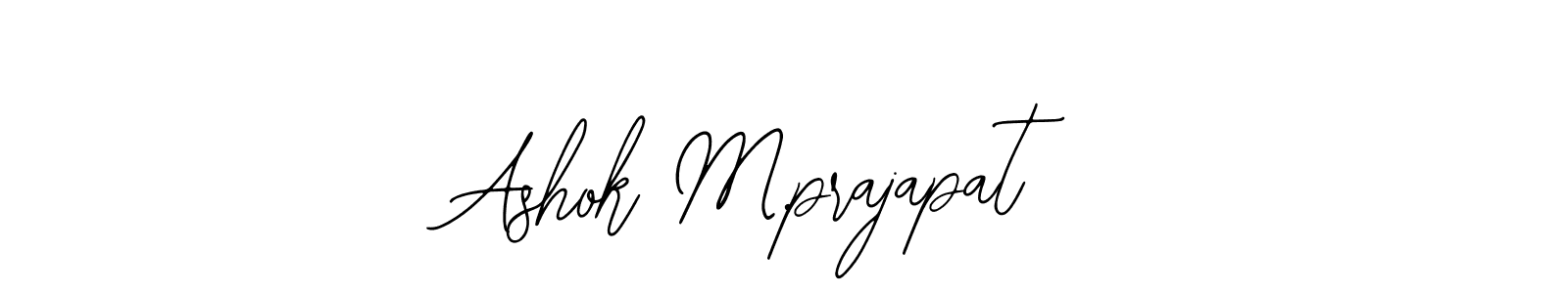 Create a beautiful signature design for name Ashok M.prajapat. With this signature (Bearetta-2O07w) fonts, you can make a handwritten signature for free. Ashok M.prajapat signature style 12 images and pictures png