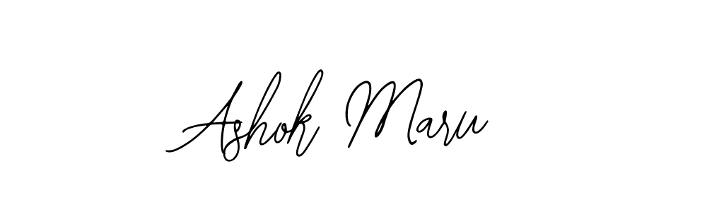 Make a beautiful signature design for name Ashok Maru. With this signature (Bearetta-2O07w) style, you can create a handwritten signature for free. Ashok Maru signature style 12 images and pictures png