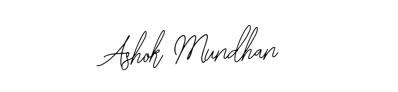 Use a signature maker to create a handwritten signature online. With this signature software, you can design (Bearetta-2O07w) your own signature for name Ashok Mundhan. Ashok Mundhan signature style 12 images and pictures png