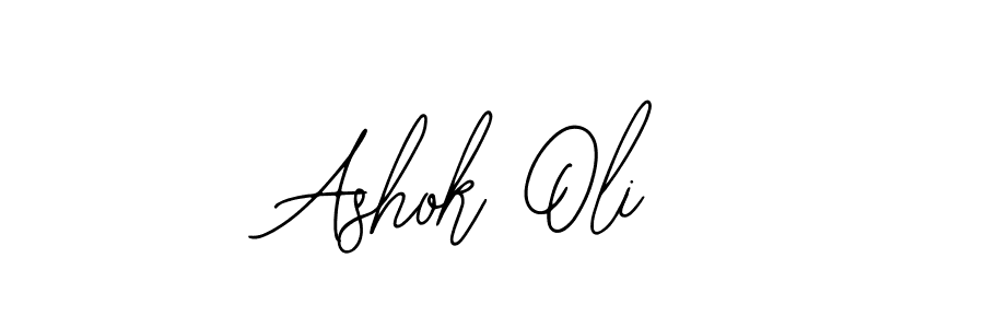 You should practise on your own different ways (Bearetta-2O07w) to write your name (Ashok Oli) in signature. don't let someone else do it for you. Ashok Oli signature style 12 images and pictures png
