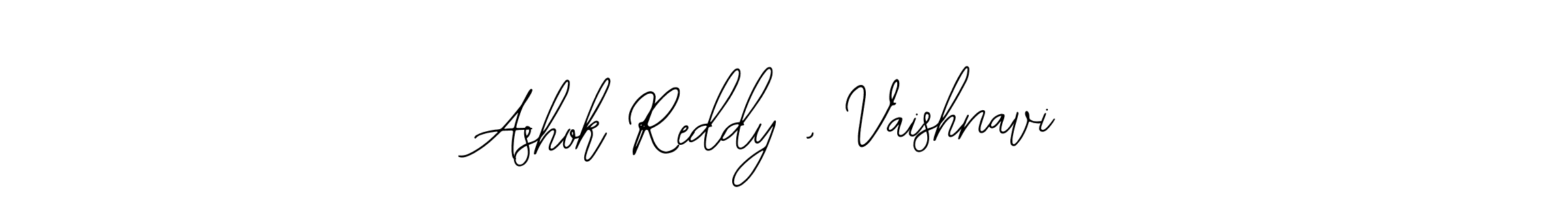 Make a beautiful signature design for name Ashok Reddy , Vaishnavi. With this signature (Bearetta-2O07w) style, you can create a handwritten signature for free. Ashok Reddy , Vaishnavi signature style 12 images and pictures png