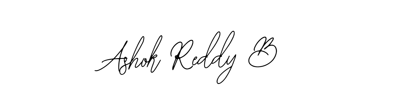 How to make Ashok Reddy B name signature. Use Bearetta-2O07w style for creating short signs online. This is the latest handwritten sign. Ashok Reddy B signature style 12 images and pictures png