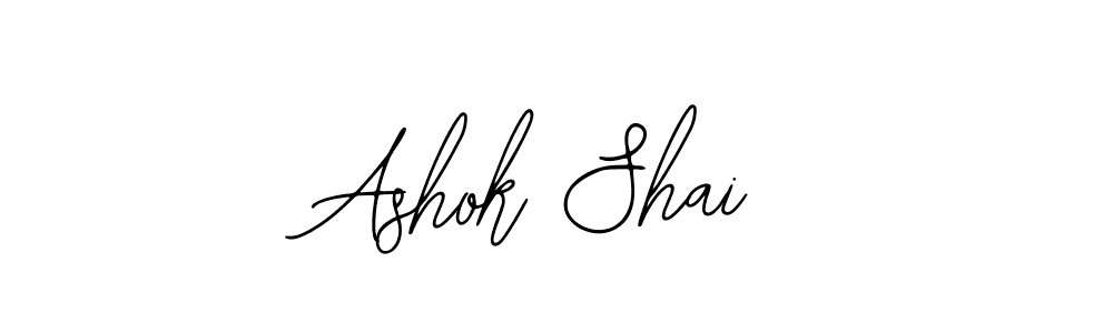 Use a signature maker to create a handwritten signature online. With this signature software, you can design (Bearetta-2O07w) your own signature for name Ashok Shai. Ashok Shai signature style 12 images and pictures png