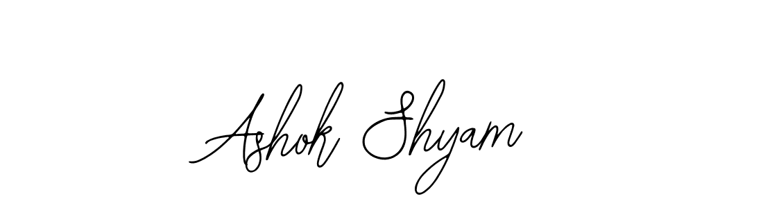 Similarly Bearetta-2O07w is the best handwritten signature design. Signature creator online .You can use it as an online autograph creator for name Ashok Shyam. Ashok Shyam signature style 12 images and pictures png