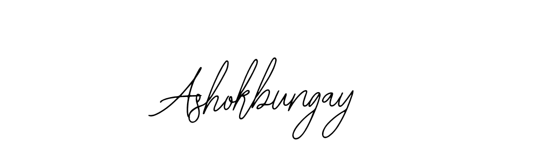 How to make Ashokbungay name signature. Use Bearetta-2O07w style for creating short signs online. This is the latest handwritten sign. Ashokbungay signature style 12 images and pictures png