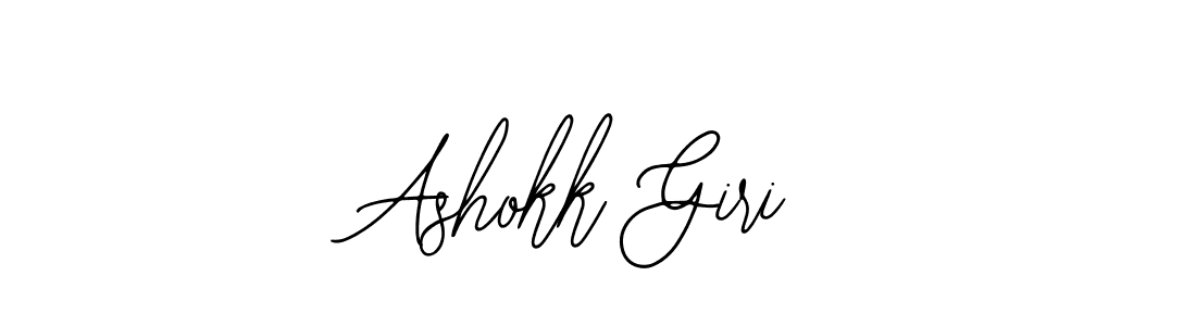 Design your own signature with our free online signature maker. With this signature software, you can create a handwritten (Bearetta-2O07w) signature for name Ashokk Giri. Ashokk Giri signature style 12 images and pictures png