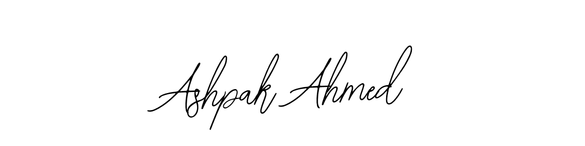 The best way (Bearetta-2O07w) to make a short signature is to pick only two or three words in your name. The name Ashpak Ahmed include a total of six letters. For converting this name. Ashpak Ahmed signature style 12 images and pictures png
