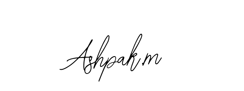 How to Draw Ashpak.m signature style? Bearetta-2O07w is a latest design signature styles for name Ashpak.m. Ashpak.m signature style 12 images and pictures png