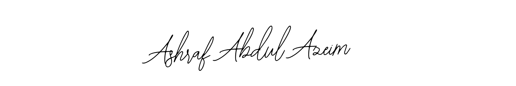 Make a beautiful signature design for name Ashraf Abdul Azeim. With this signature (Bearetta-2O07w) style, you can create a handwritten signature for free. Ashraf Abdul Azeim signature style 12 images and pictures png