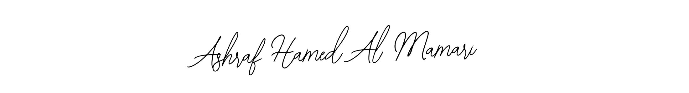 You should practise on your own different ways (Bearetta-2O07w) to write your name (Ashraf Hamed Al Mamari) in signature. don't let someone else do it for you. Ashraf Hamed Al Mamari signature style 12 images and pictures png