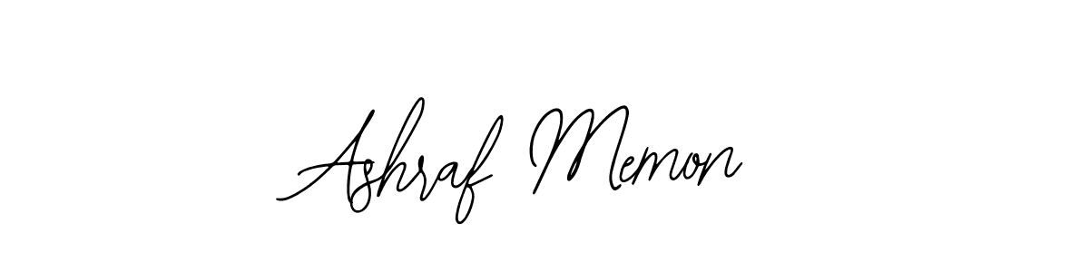 Design your own signature with our free online signature maker. With this signature software, you can create a handwritten (Bearetta-2O07w) signature for name Ashraf Memon. Ashraf Memon signature style 12 images and pictures png