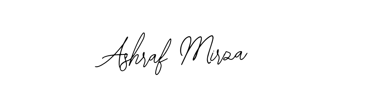 How to make Ashraf Mirza signature? Bearetta-2O07w is a professional autograph style. Create handwritten signature for Ashraf Mirza name. Ashraf Mirza signature style 12 images and pictures png